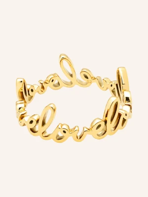 Lulu Copenhagen Pierścionek For My Love gold