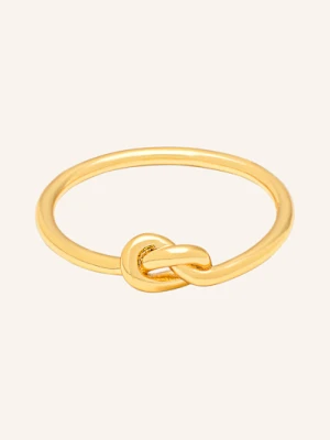 Lulu Copenhagen Pierścionek Love Knot Ze Srebra Sterling 925 gold