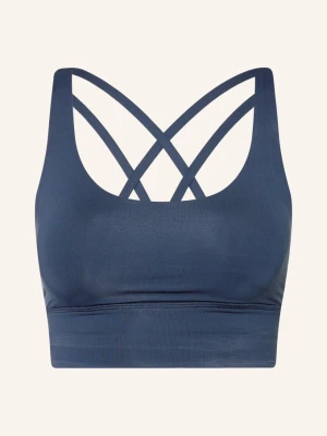 Lululemon Biustonosz Sportowy Energy™ Longline blau GRANATOWY