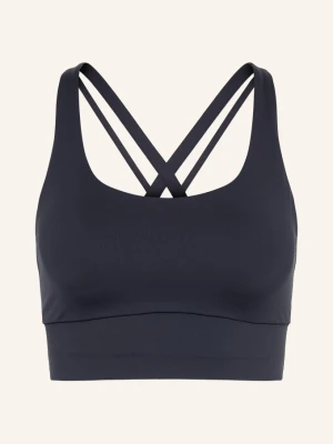 Lululemon Biustonosz Sportowy Energy™ Longline blau GRANATOWY