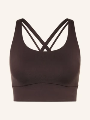 Lululemon Biustonosz Sportowy Energy™ Longline braun CIEMNOBRĄZOWY