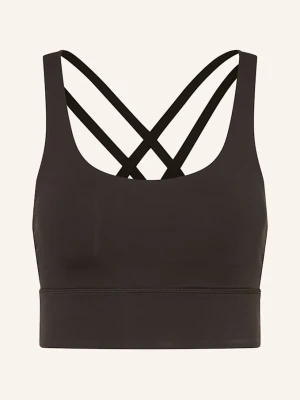 Lululemon Biustonosz Sportowy Energy™ Longline schwarz CZARNY