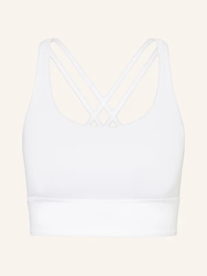 Lululemon Biustonosz Sportowy Energy™ Longline weiss KREMOWY