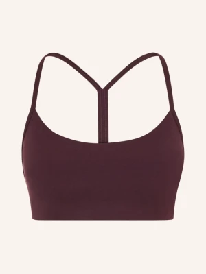 Lululemon Biustonosz Sportowy Flow Y lila FIOLETOWY