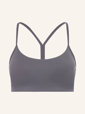 Lululemon Biustonosz Sportowy Flow Y lila SZARY