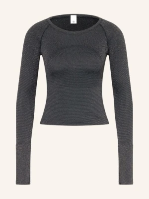 Lululemon Koszulka Z Długim Rękawem Swiftly Tech 2.0 Race Z Brokatową Przędzą schwarz