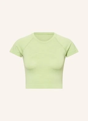 Lululemon Krótka Koszulka Do Biegania Swiftly Tech Cropped Short Sleeve 2.0 gruen