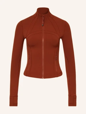 Lululemon Kurtka Treningowa Define Cropped rot CIEMNOCZERWONY