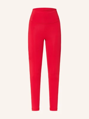 Lululemon Rajstopy Wunder Train Hr 25in rot CZERWONY