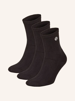 Lululemon Skarpety Sportowe Daily Essential, 3 Pary schwarz