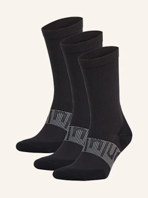 Lululemon Skarpety Sportowe Power Stride, 3 Pary schwarz