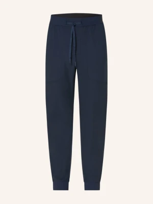 Lululemon Spodnie Treningowe Soft Jersey Classic Fit Regular blau GRANATOWY