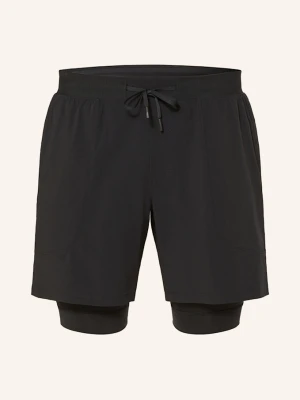 Lululemon Szorty Treningowe 2 W 1 License To Train 7in schwarz CZARNY