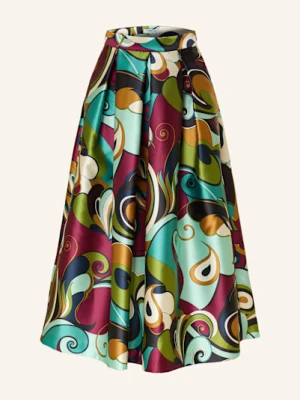 Lunatica Milano Plisowana Spódnica blau