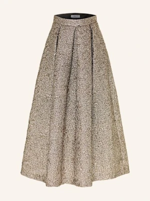 Lunatica Milano Spódnica Z Błyszczącą Przędzą grau