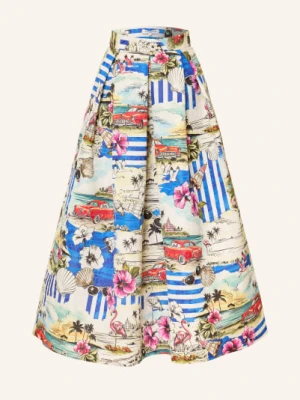 Lunatica Milano Spódnica Żakardowa blau