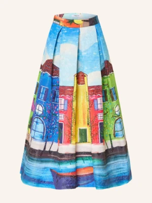 Lunatica Milano Spódnica Żakardowa blau