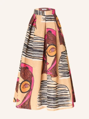 Lunatica Milano Spódnica Żakardowa braun