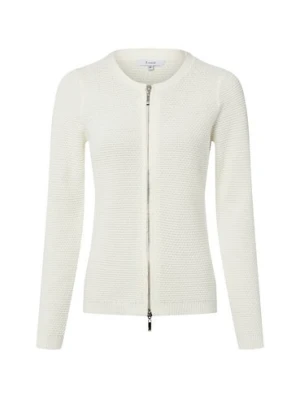 Lund Kardigan damski Kobiety Bawełna biały jednolity,