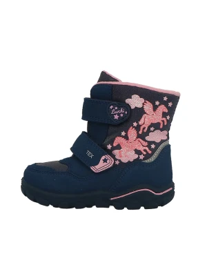 Lurchi Botki zimowe "Kacie" w kolorze granatowym rozmiar: 21
