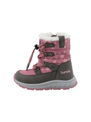 Lurchi Kozaki zimowe "Aria" w kolorze szaro-jasnoróżowym rozmiar: 34