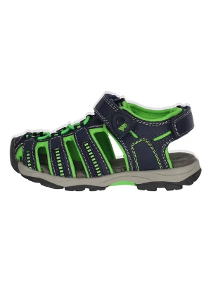 Lurchi Półsandały "Bobby" w kolorze czarno-zielonym rozmiar: 30