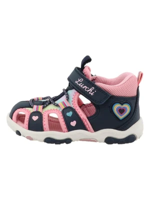 Lurchi Półsandały "Nala" w kolorze granatowo-jasnoróżowym rozmiar: 21