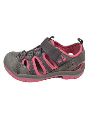 Lurchi Półsandały "Pete" w kolorze szaro-jasnoróżowym rozmiar: 33