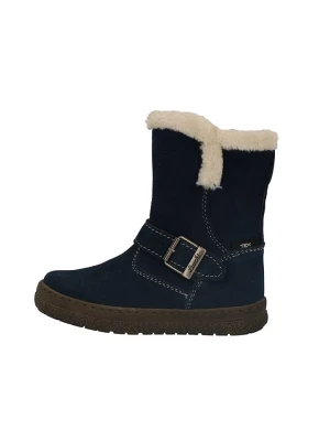 Lurchi Skórzane botki "Anna" w kolorze granatowym rozmiar: 31