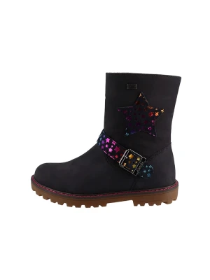 Lurchi Skórzane botki "Ella" w kolorze granatowym rozmiar: 32