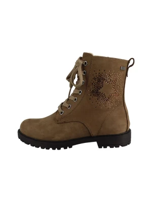 Lurchi Skórzane botki "Indira" w kolorze jasnobrązowym rozmiar: 31