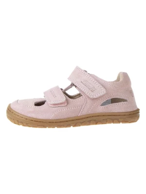Lurchi Skórzane buty "Nando-S" w kolorze jasnoróżowym do chodzenia na boso rozmiar: 34