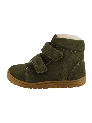 Lurchi Skórzane buty "Nik" w kolorze khaki do chodzenia na boso rozmiar: 29