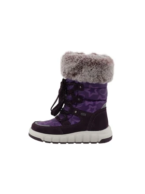Lurchi Skórzane kozaki "Vany" w kolorze fioletowym rozmiar: 32