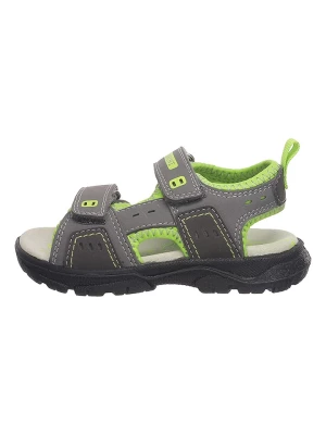 Lurchi Skórzane sandały "Koki" w kolorze szaro-zielonym rozmiar: 31