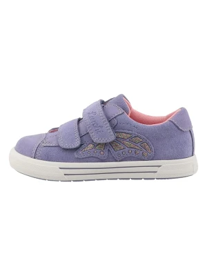 Lurchi Skórzane sneakersy "Bikira" w kolorze fioletowym rozmiar: 28