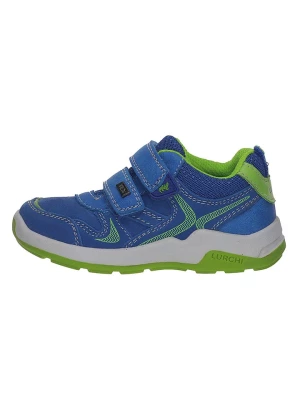 Lurchi Skórzane sneakersy "Maiko-Tex" w kolorze niebiesko-zielonym rozmiar: 33
