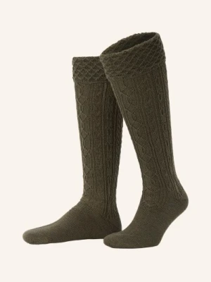 Lusana Podkolanówki Ludowe Z Wełny Merynosowej gruen