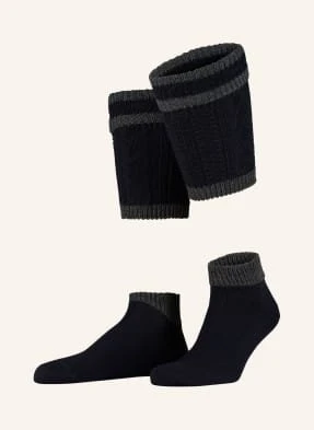 Lusana Skarpety Loferl Z Wełny Merino blau