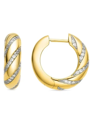 Luxenter Kolczyki-kreole z cyrkoniami rozmiar: onesize