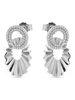 Luxenter Srebrne kolczyki-wkrętki z cyrkoniami rozmiar: onesize