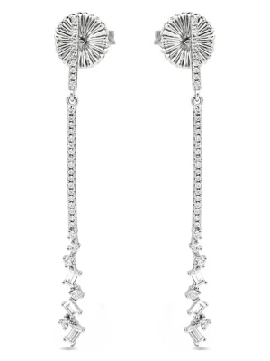 Luxenter Srebrne kolczyki-wkrętki z cyrkoniami rozmiar: onesize