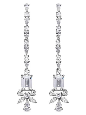 Luxenter Srebrne kolczyki-wkrętki z cyrkoniami rozmiar: onesize