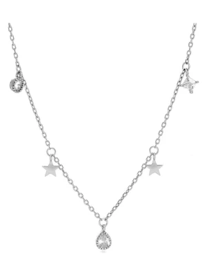 Luxenter Srebrny naszyjnik z elementami ozdobnymi rozmiar: onesize