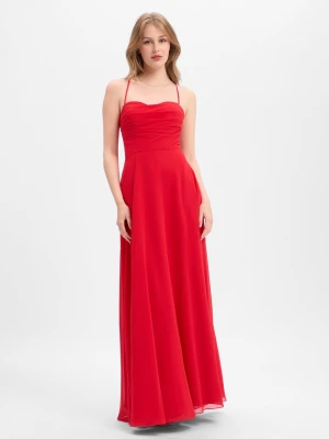 Luxuar Fashion Damska sukienka wieczorowa Kobiety czerwony,