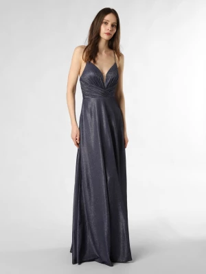 Luxuar Fashion Damska sukienka wieczorowa Kobiety niebieski jednolity,
