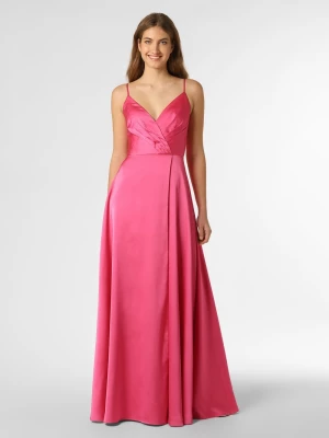 Luxuar Fashion Damska sukienka wieczorowa Kobiety wyrazisty róż jednolity,