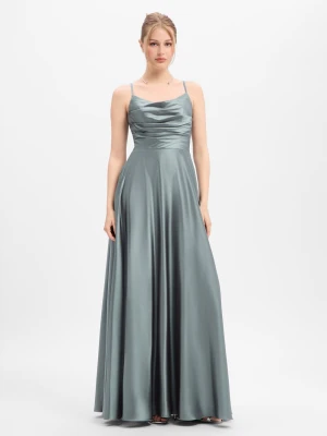 Luxuar Fashion Damska sukienka wieczorowa Kobiety zielony,