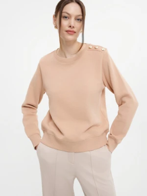 Luźna bluza basic Greenpoint beżowy