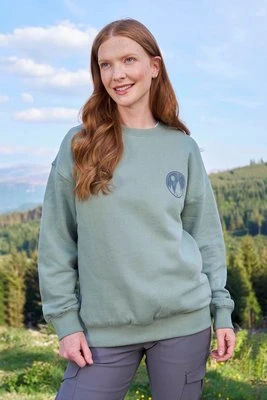 Luźna bluza damska z nadrukiem - Green Mountain Warehouse